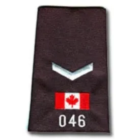1 Chevron Silver Canada Flag # Slip-Ons