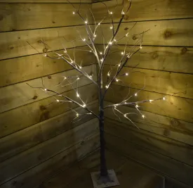 1.25m Indoor /Outdoor Tree With Snow Warm White LED Lights Christmas Decoration