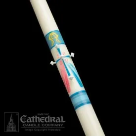 2-1/2" x 36" Divine Mercy Paschal Candle