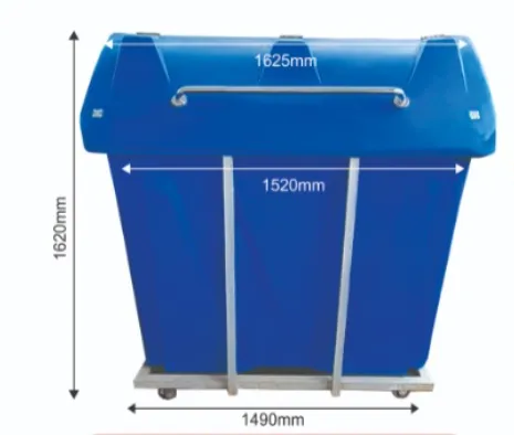 2000 Litres Plastic Wheelie Refuse Bin