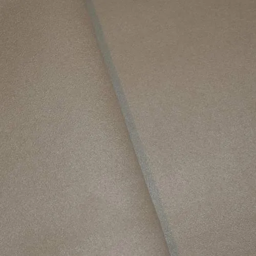 3 7/8 YD PC - Taupe/Beige Bonded Faux Suede Woven Decorating Fabric