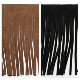 4"/10cm Suede Fringe