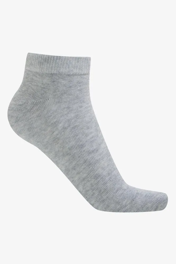 5 Pack Hearts Low Cut Socks Blue