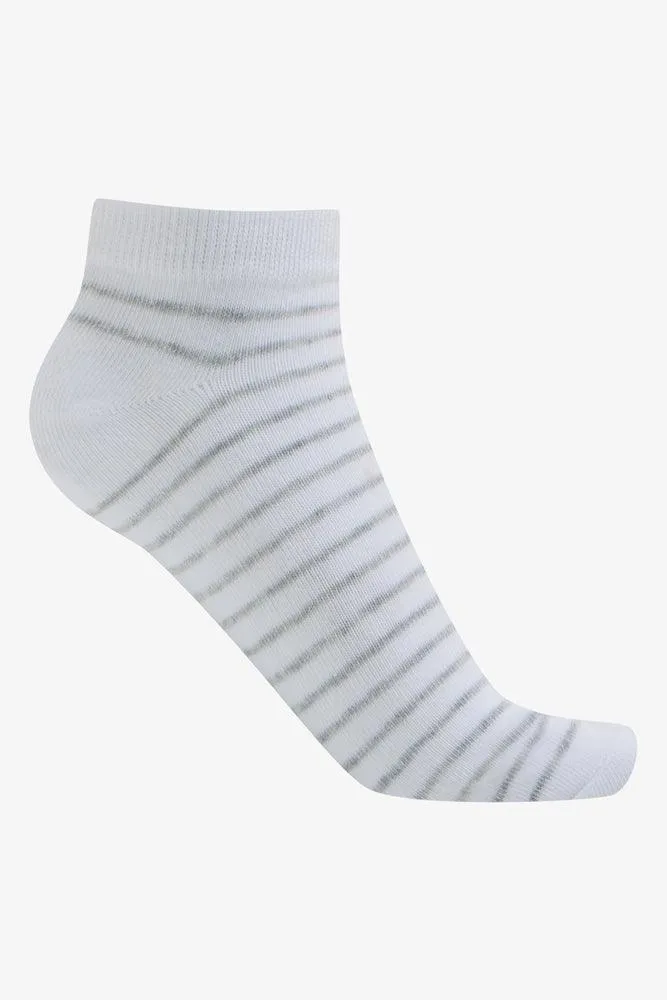 5 Pack Hearts Low Cut Socks Blue