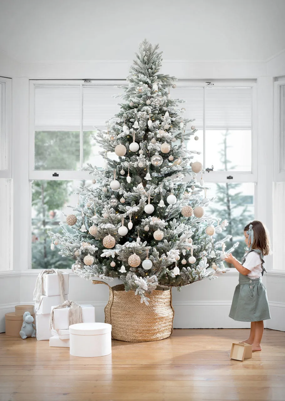 6 Ft Balsam Fir Snow Tree - 340 Led