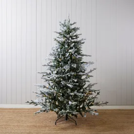 6 Ft Balsam Fir Snow Tree - 340 Led