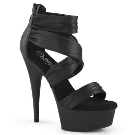 6" Platform Close Back Ruched Ankle Strap Sandal (DELIGHT-620)