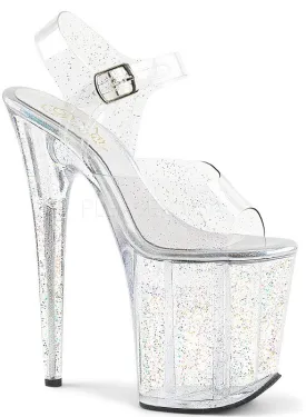 8" Spike Glitter Platform  (FLAMINGO-808MMG)