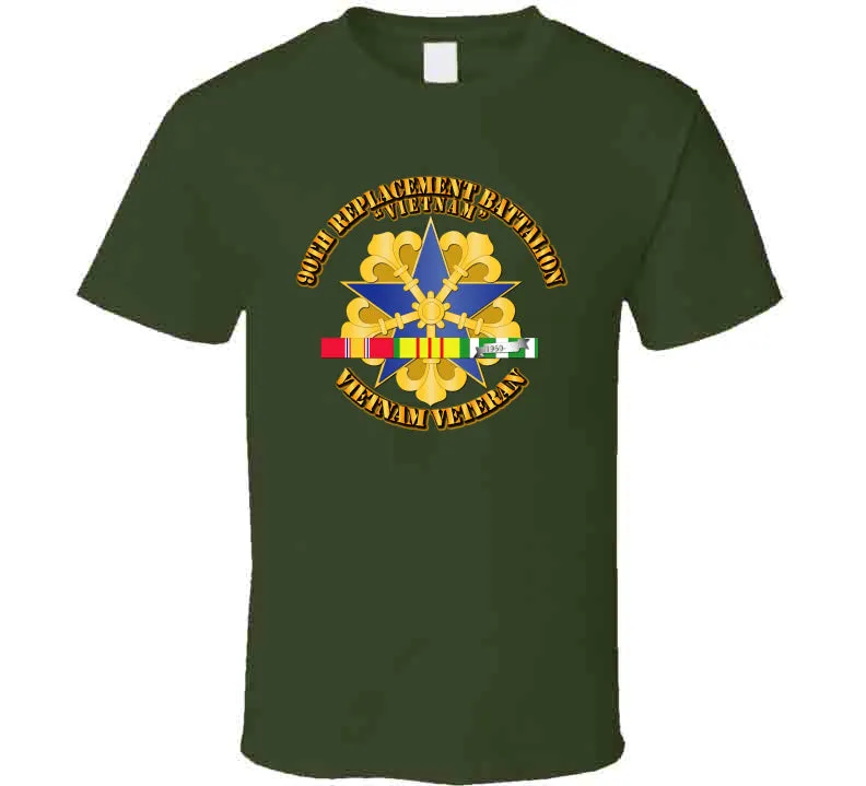 90th Replacement Battalion w SVC Ribbon T Shirt