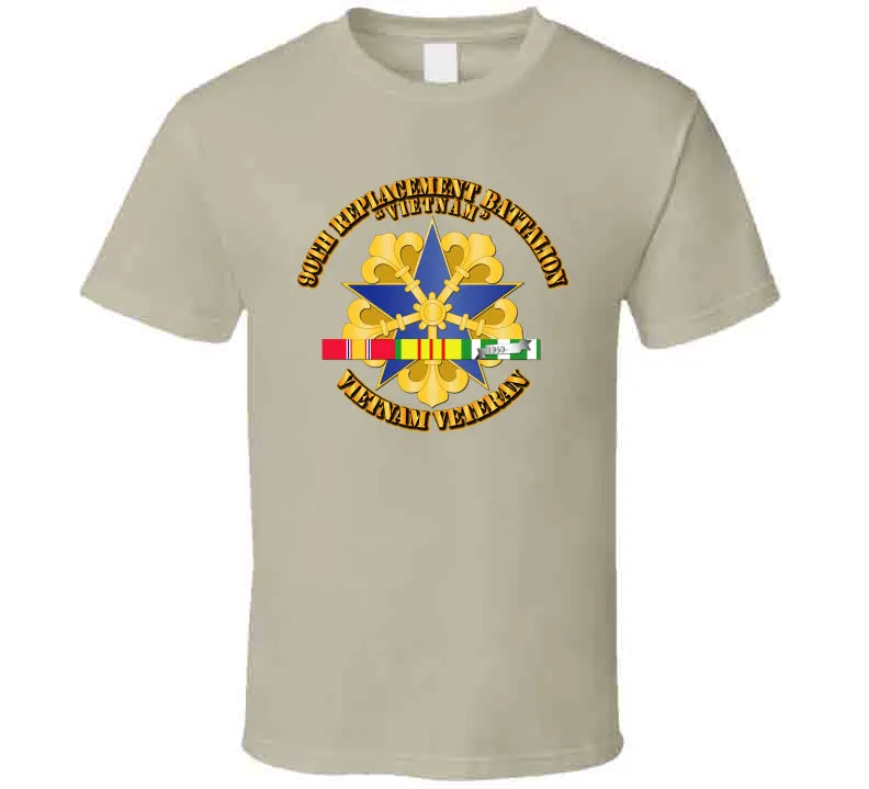 90th Replacement Battalion w SVC Ribbon T Shirt