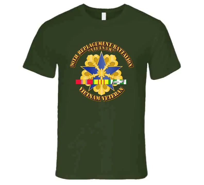 90th Replacement Battalion w SVC Ribbon T Shirt