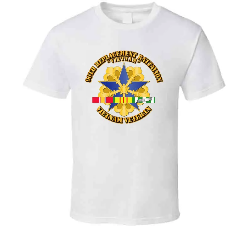 90th Replacement Battalion w SVC Ribbon T Shirt