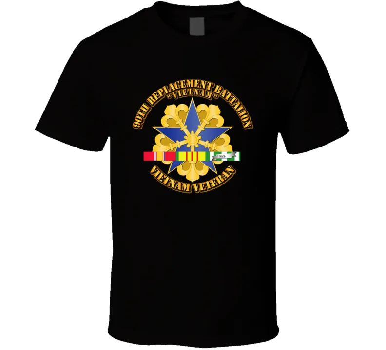 90th Replacement Battalion w SVC Ribbon T Shirt