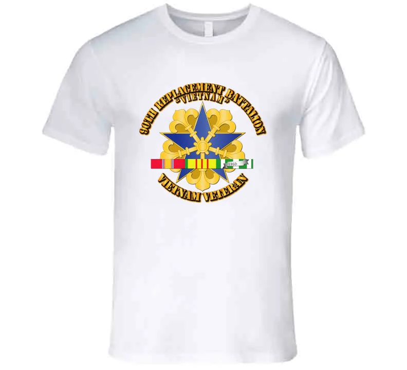 90th Replacement Battalion w SVC Ribbon T Shirt