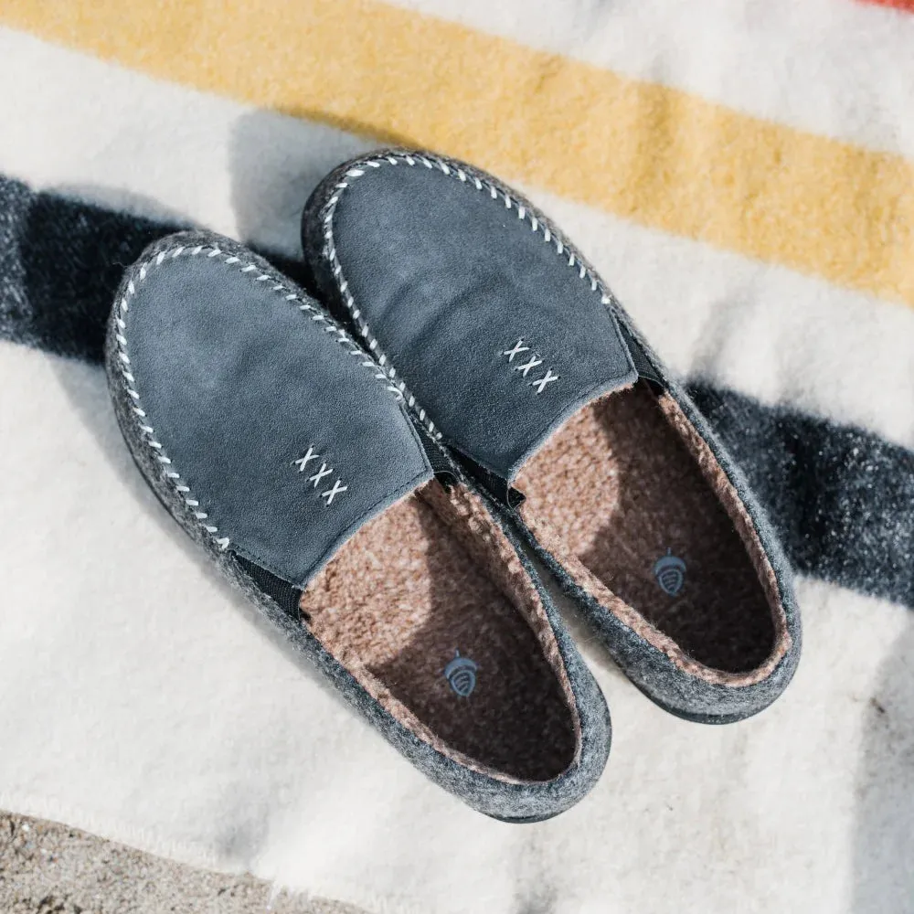 Acorn Crafted Moc Slipper - Ash