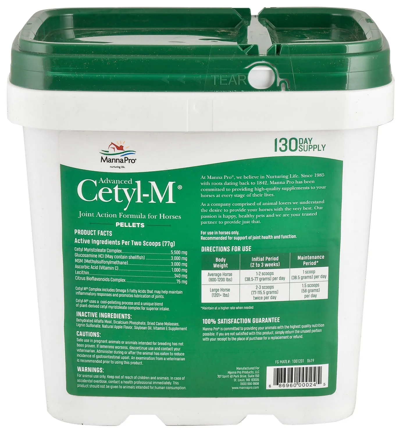 Advanced Cetyl M Pellets for Horses