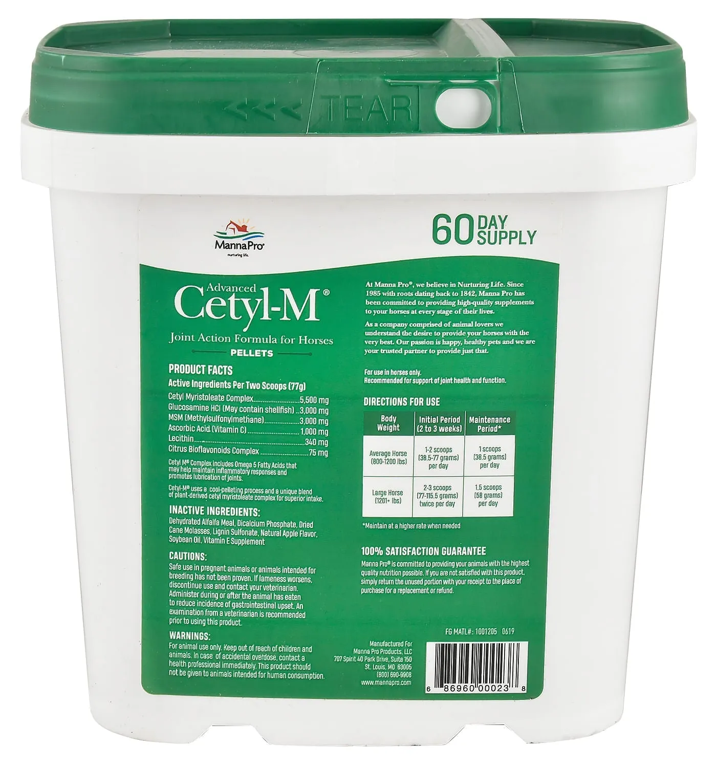 Advanced Cetyl M Pellets for Horses