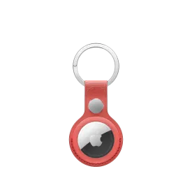 AirTag FineWoven Key Ring - Coral