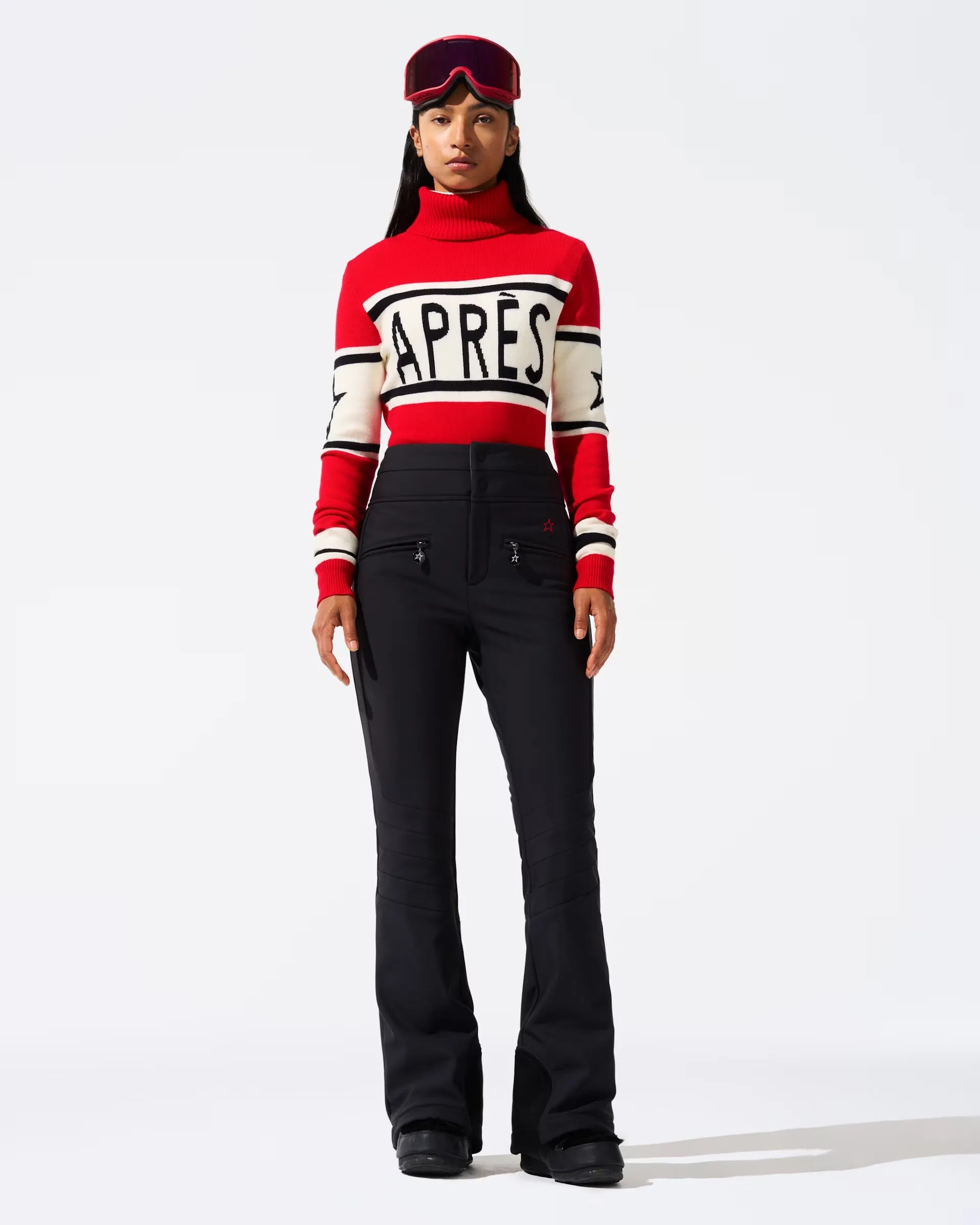 Aurora High Waist Flare Pant - Jet Black