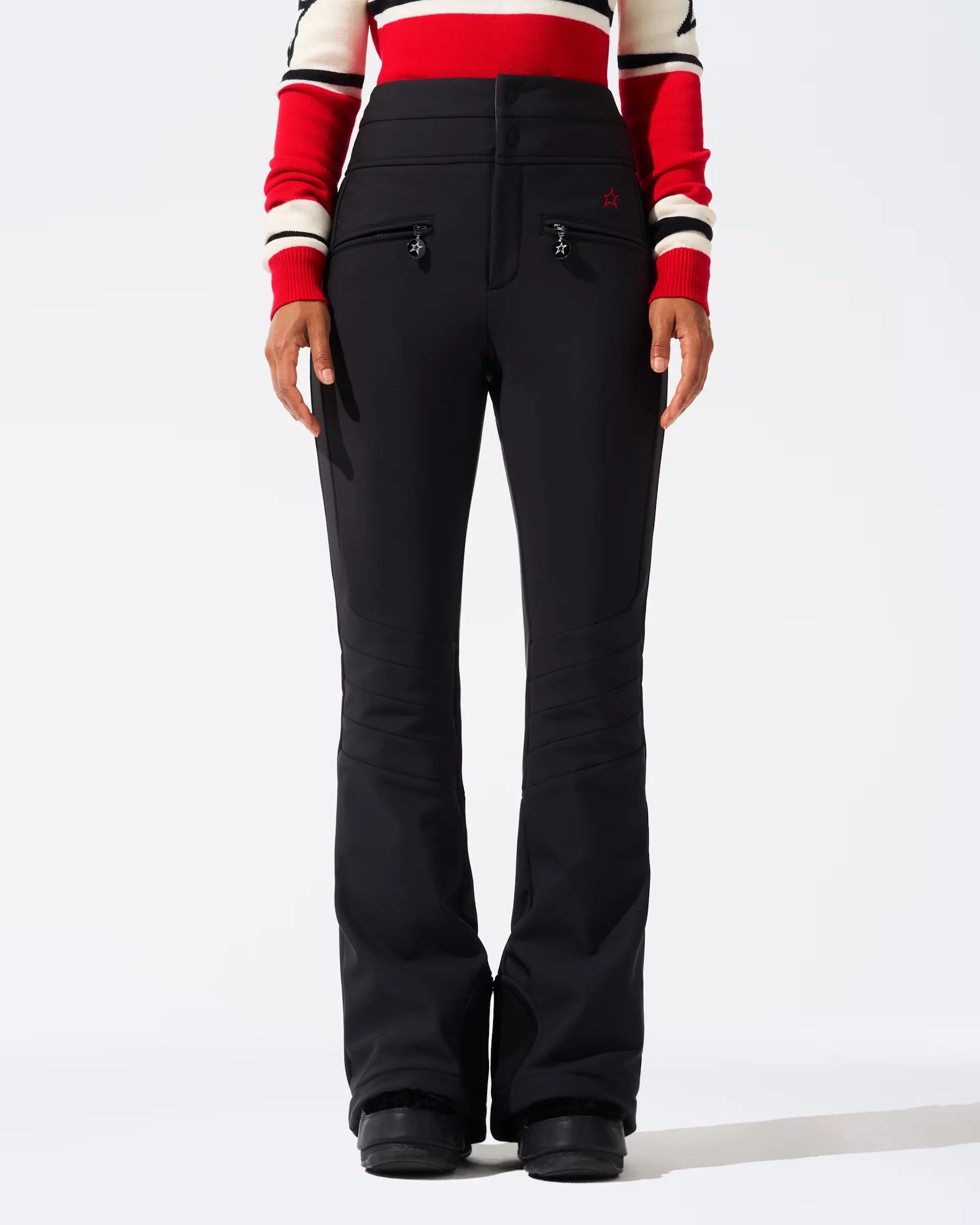 Aurora High Waist Flare Pant - Jet Black