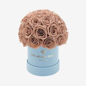 Basic Light Blue Suede Superdome Box | Sand Roses