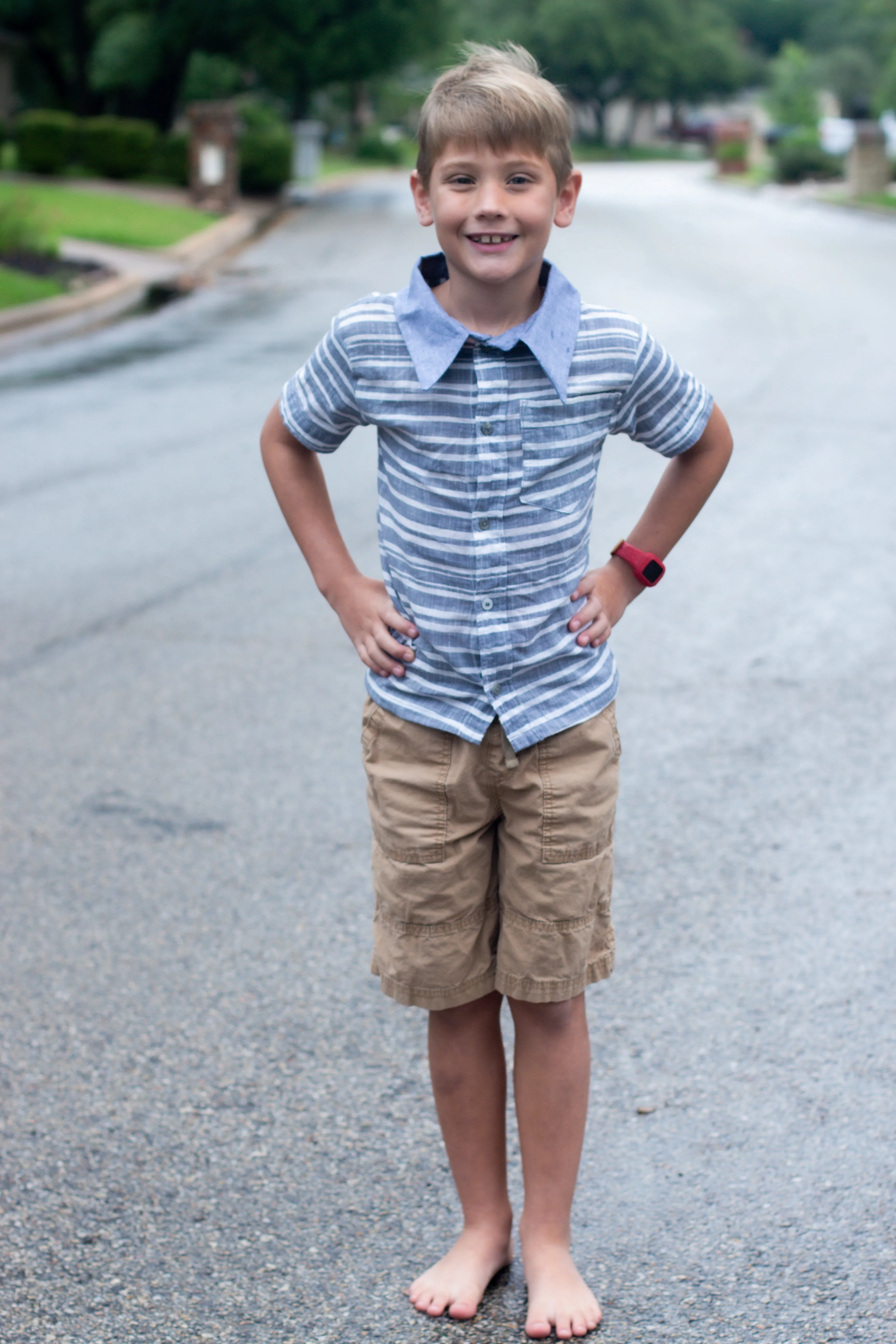Big Collar Button Up