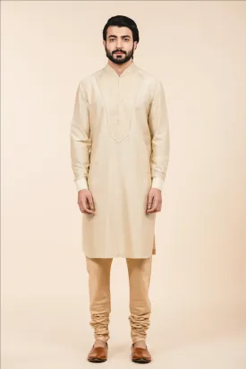 Black Textured Single Kurta