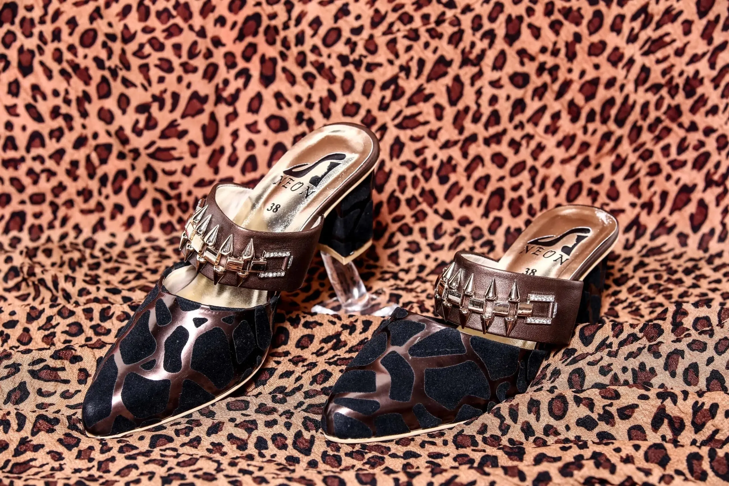 Block Heels Mules Shoes