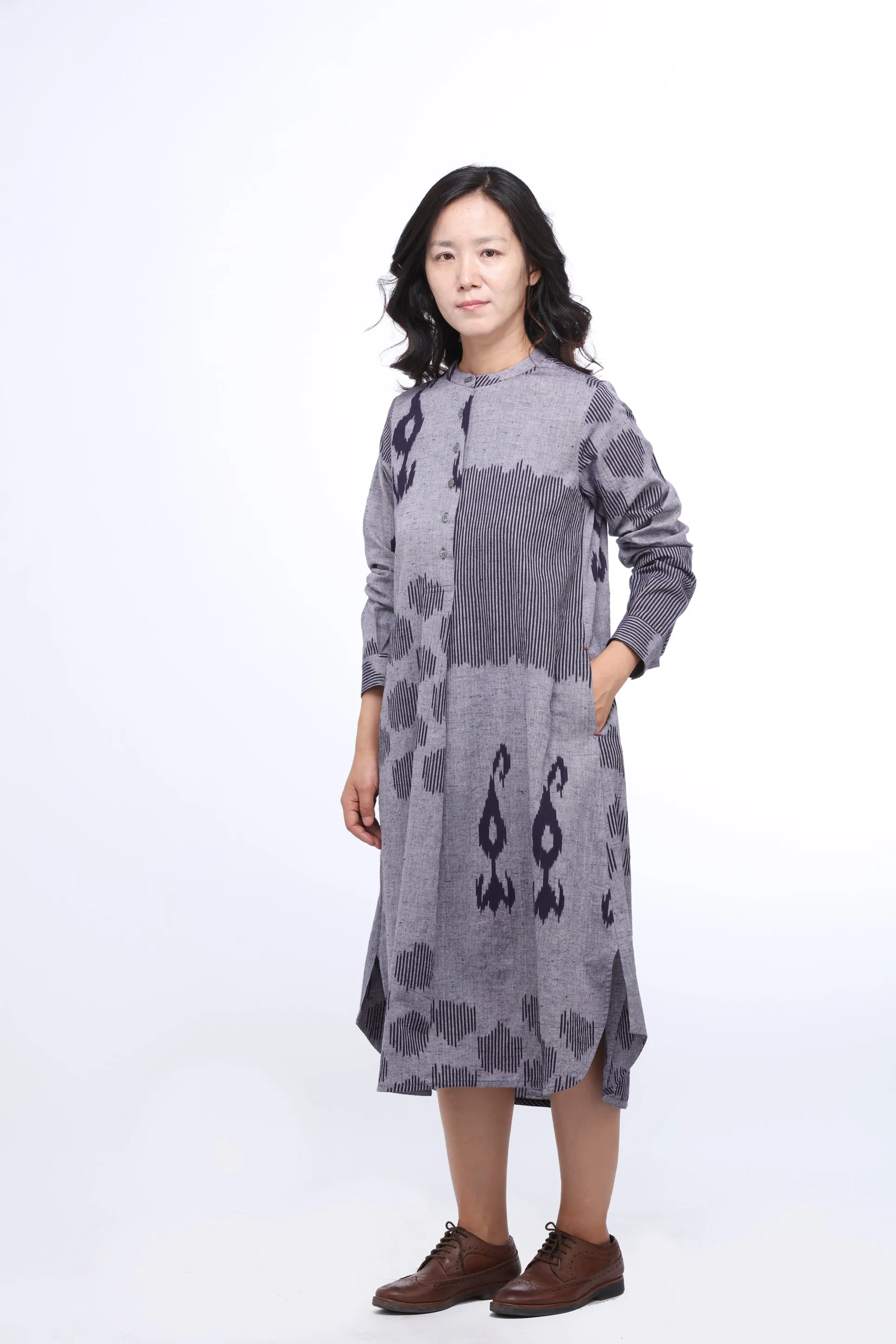 Blue Drizzle Long Dress