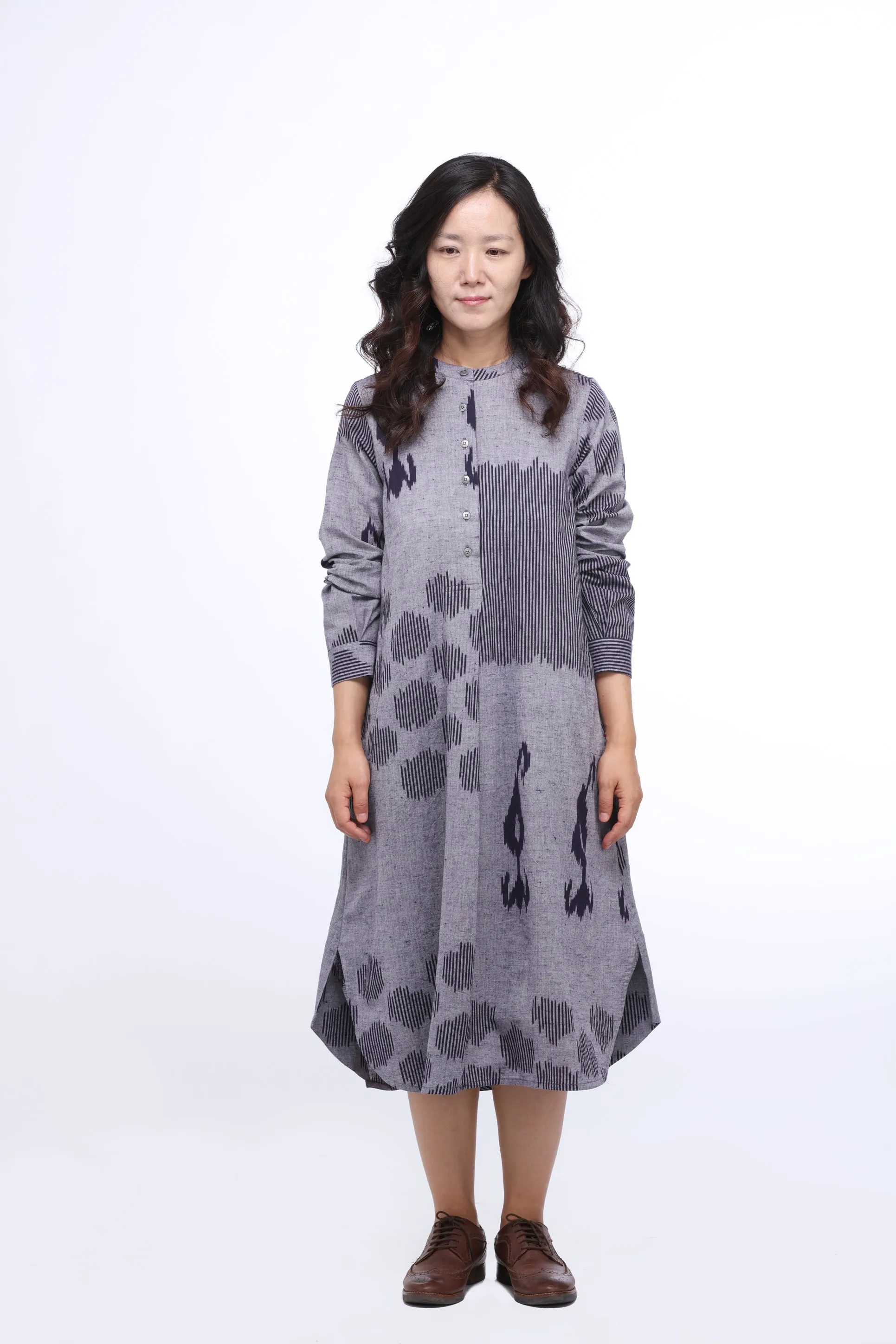 Blue Drizzle Long Dress