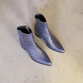 Blue Printed Boots