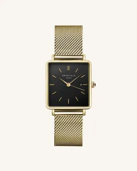 Boxy Black Gold Mesh