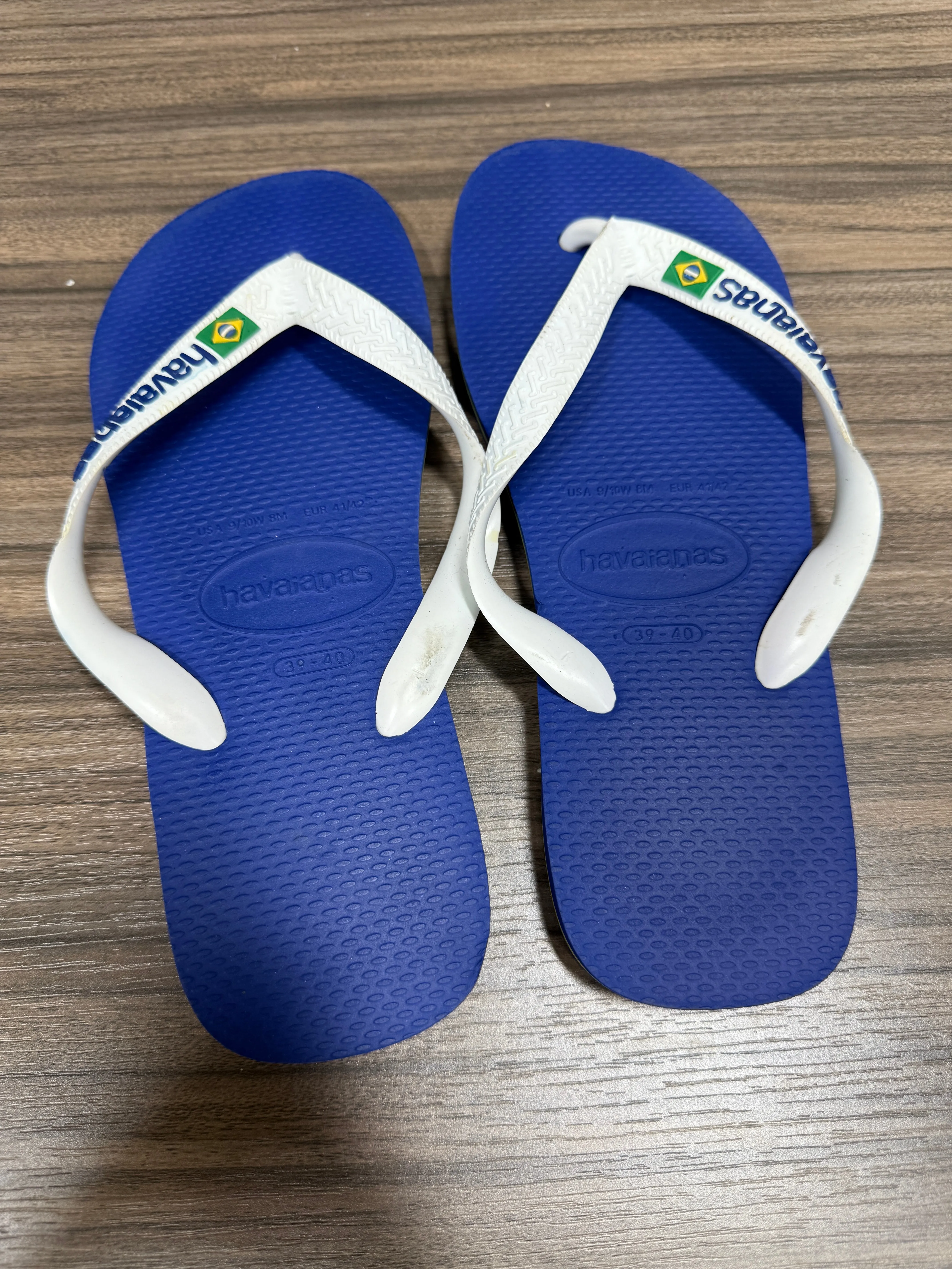 Brazil Flip Flops Sz 9