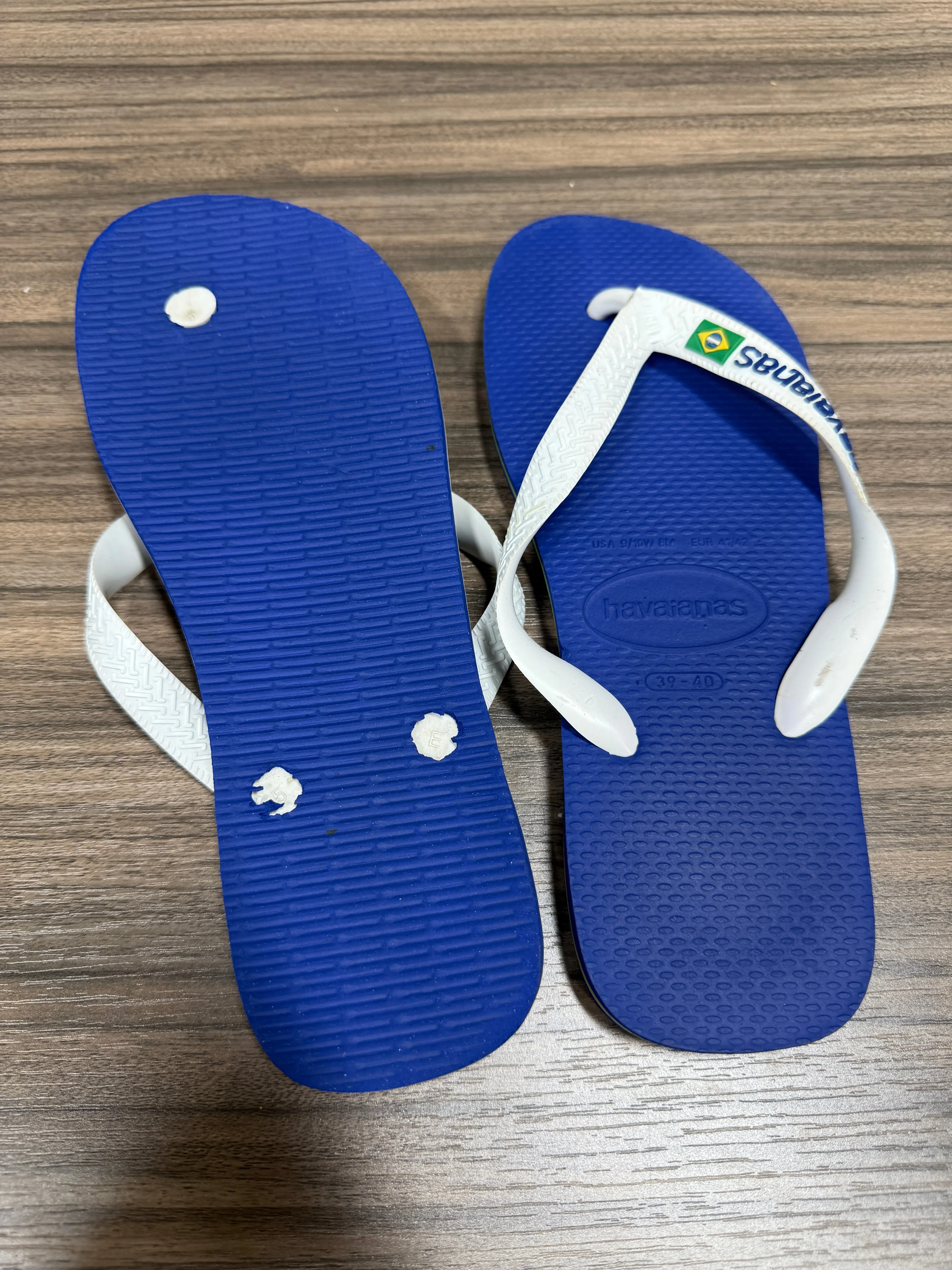 Brazil Flip Flops Sz 9