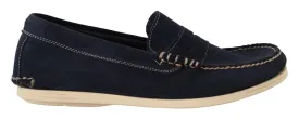 Chic Suede Blue Moccasins for Men Chic Suede Blue Moccasins for Men