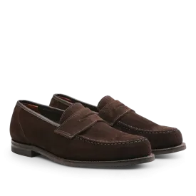 Dark Brown Suede Leather Harvard II Loafers