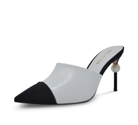 Debbie Two Tone Pearl Mules