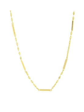 Decorative Bar Chain Necklace