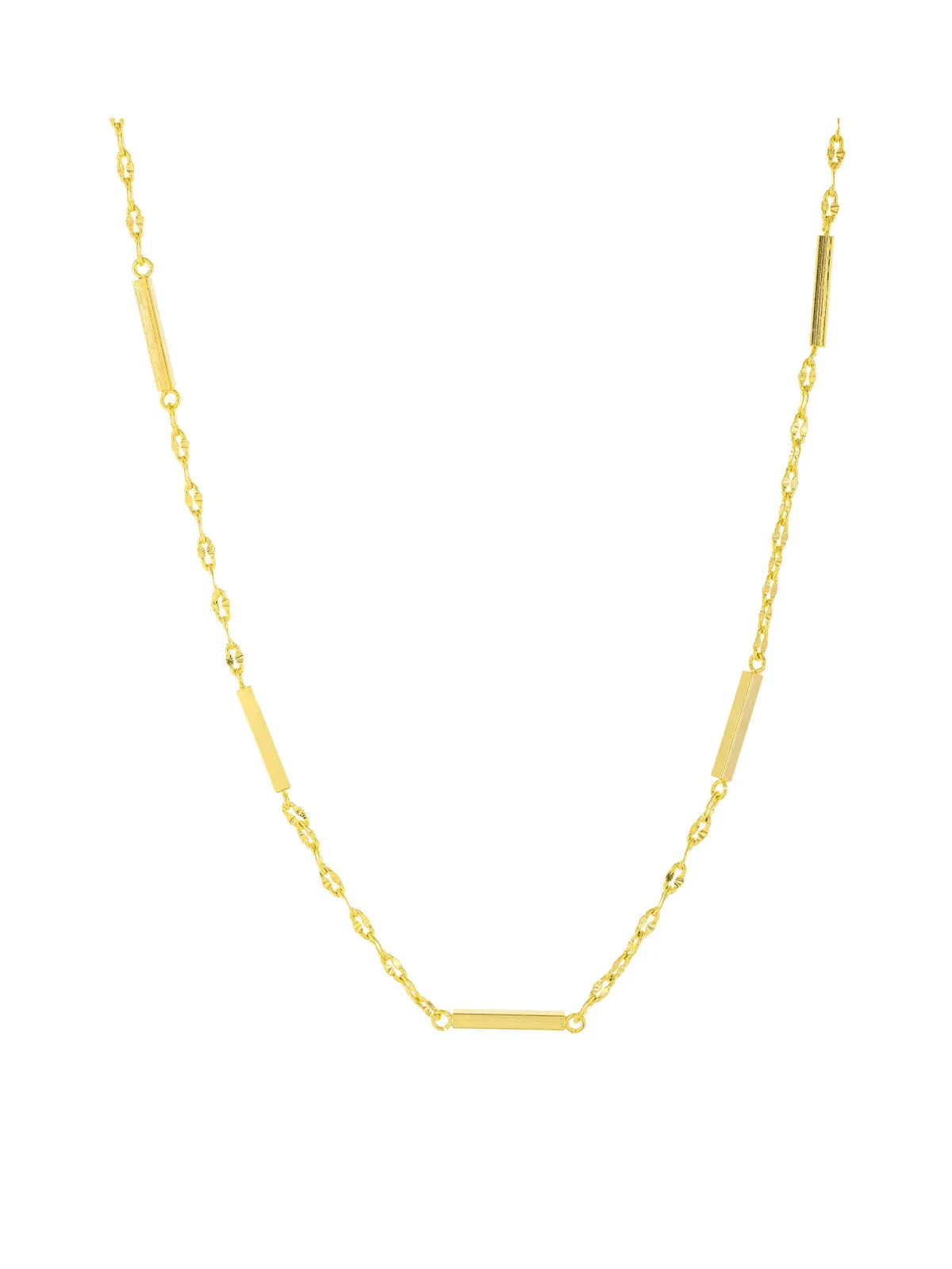 Decorative Bar Chain Necklace