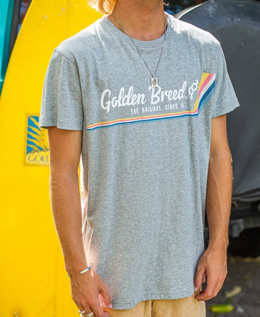 Deluxe Retro Surf Tee | Grey Marle