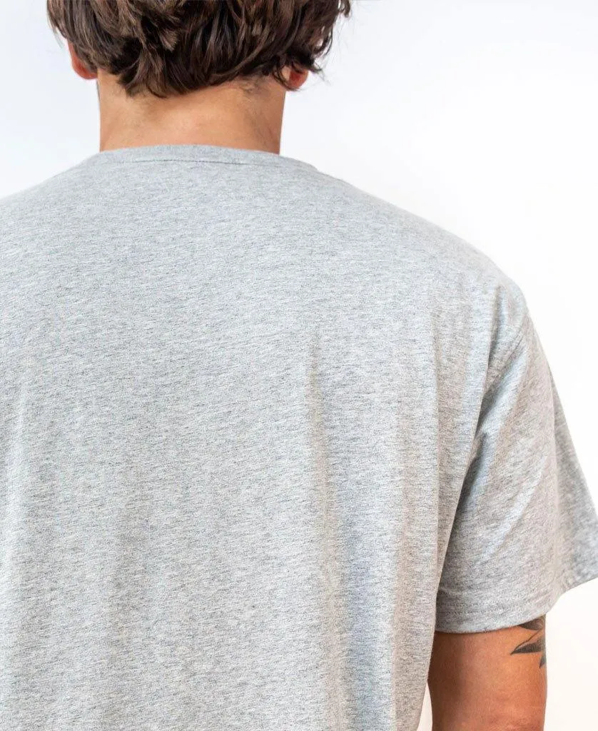 Deluxe Retro Surf Tee | Grey Marle