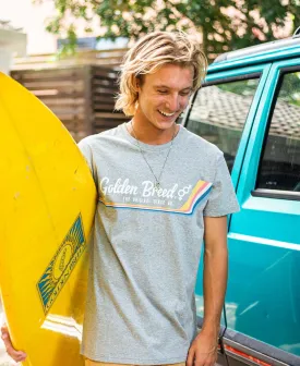 Deluxe Retro Surf Tee | Grey Marle