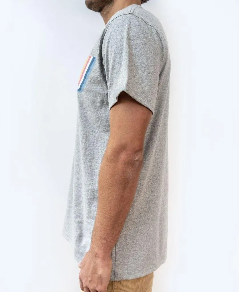 Deluxe Retro Surf Tee | Grey Marle