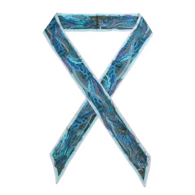 Dragon Bow Caelum, Silk Ribbon Scarf