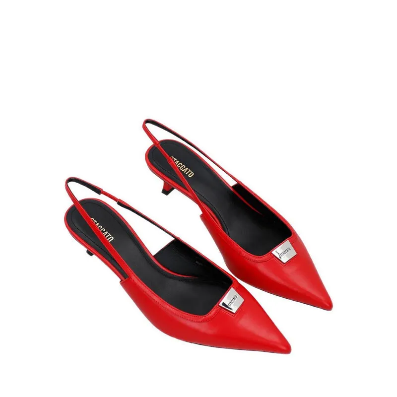 EDK62-RED Women's Heels- Red