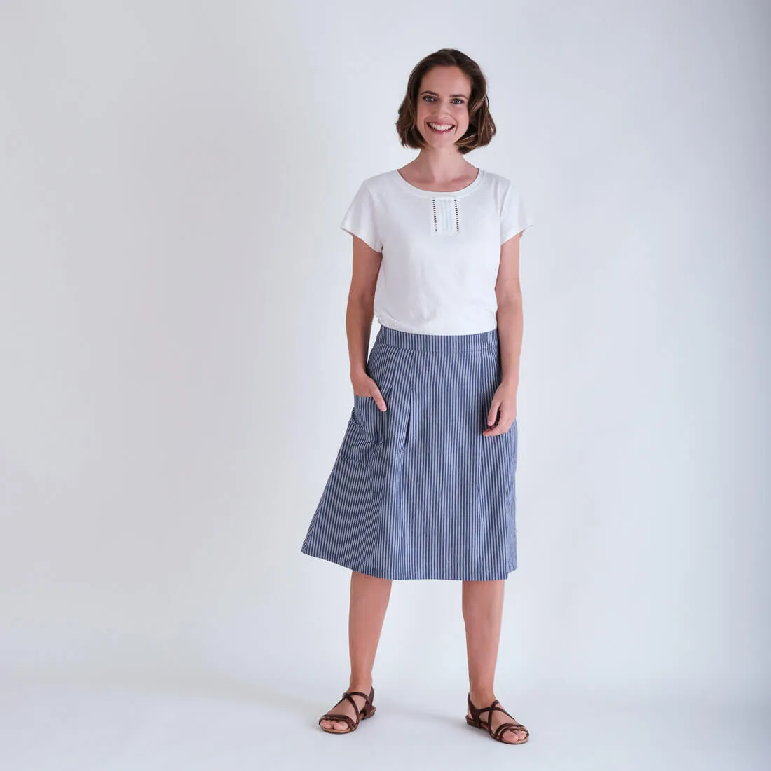 Emma Linen Crew T-Shirt