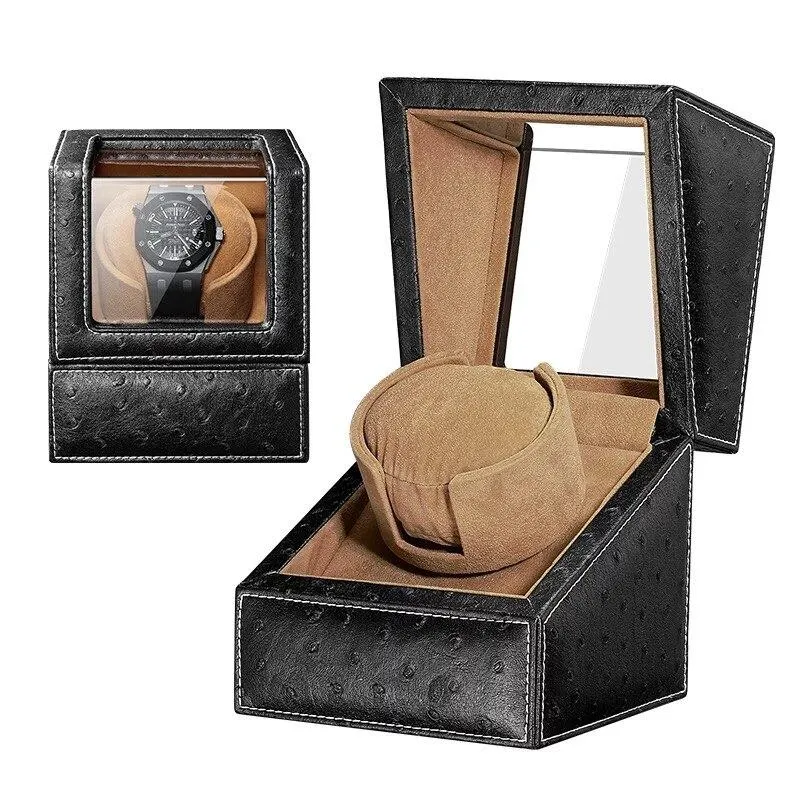 Fabrizio Ostrich Skin Box Mechanical Watch Winder