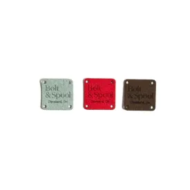 Faux Suede Bolt & Spool Tag Set