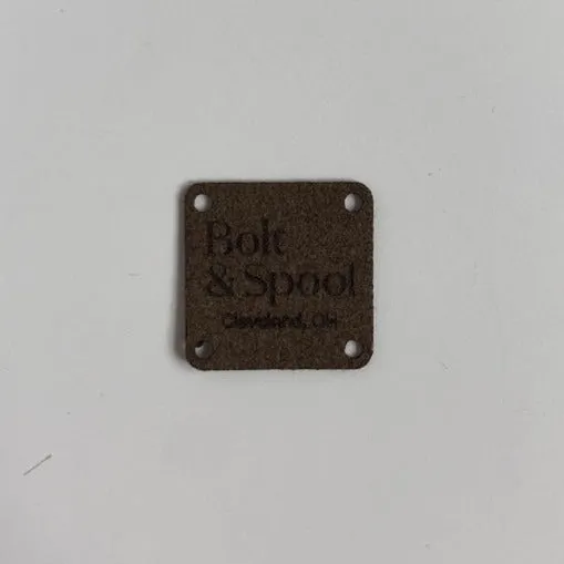 Faux Suede Bolt & Spool Tag Set
