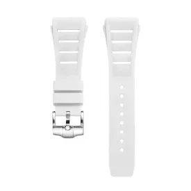 Fluoro Rubber Watch Strap | White 21cm